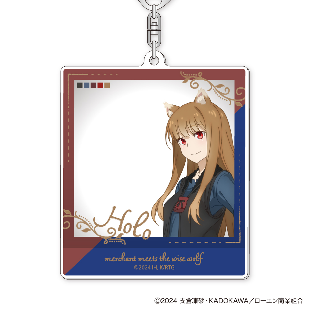 "Spice and Wolf" Acrylic Key Chain A Holo Square