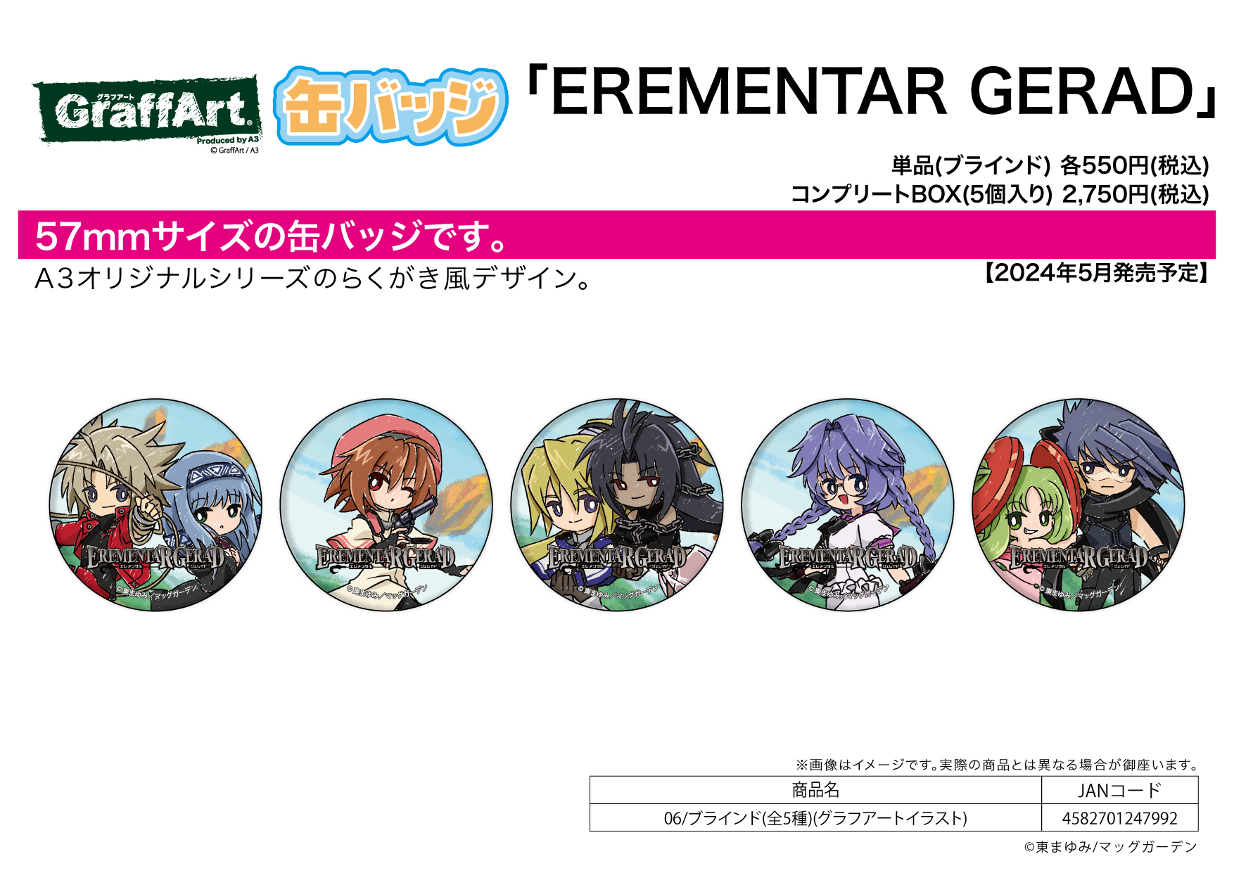 Can Badge "Erementar Gerad" 06 Graff Art Illustration