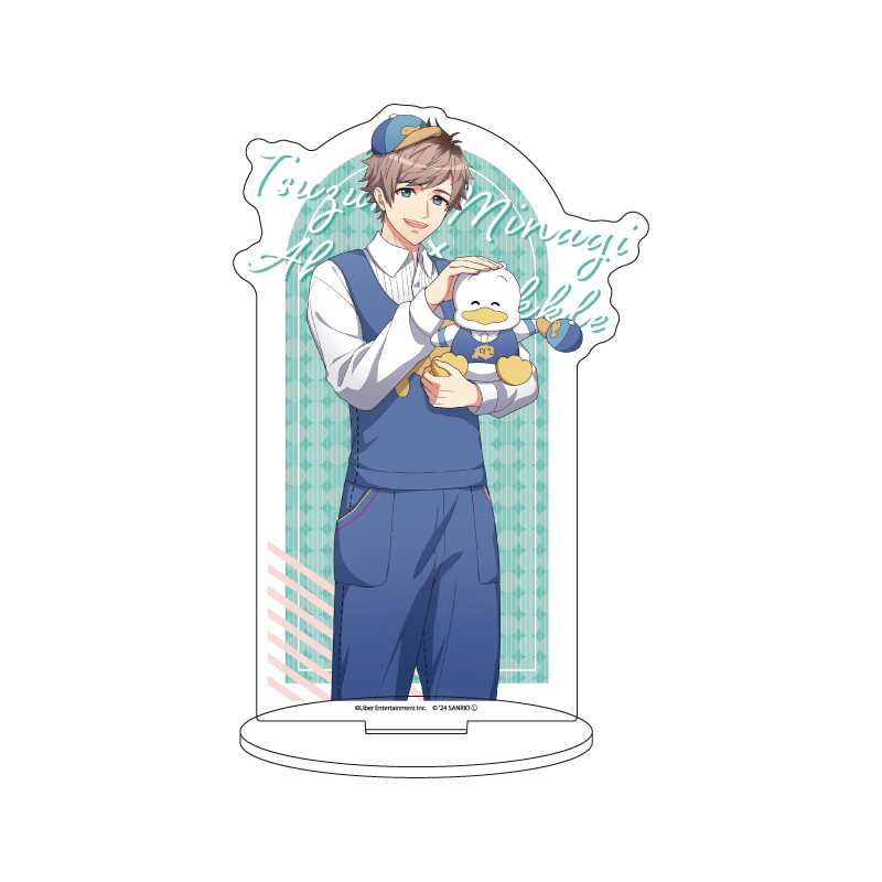 Acrylic Stand "A3!" x Sanrio Characters 37 Minagi Tsuzuru x Ahiru no Pekkle (Life-size Illustration)