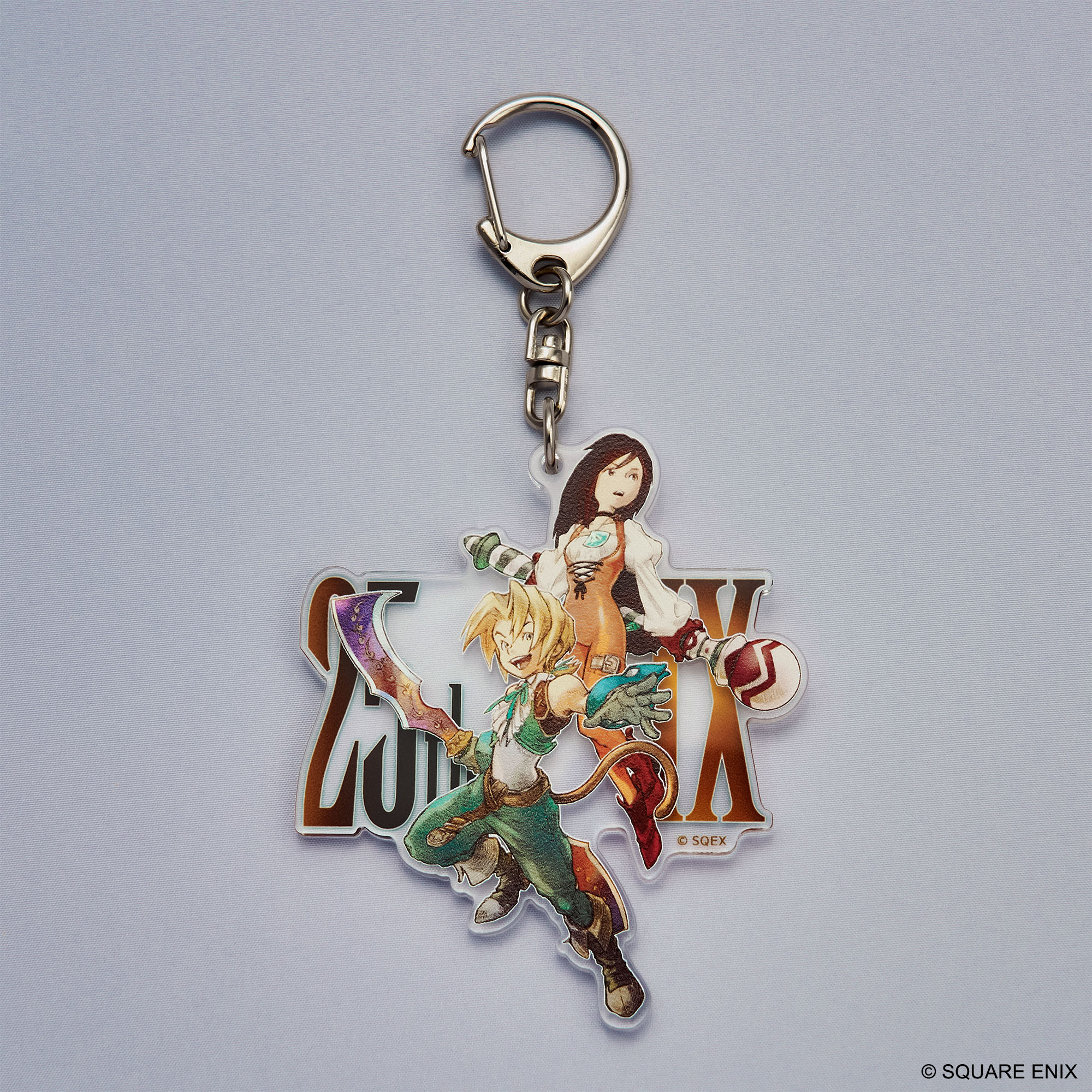 "Final Fantasy IX" 25th Anniversary Acrylic Key Chain Zidane & Garnet