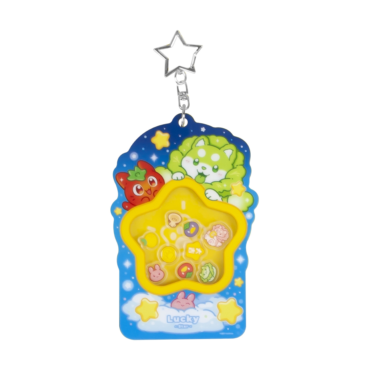 DODOWO VEGETABLE FAIRY SERIES SHAKASHAKA KEY CHAIN LUCKY (BLUE)