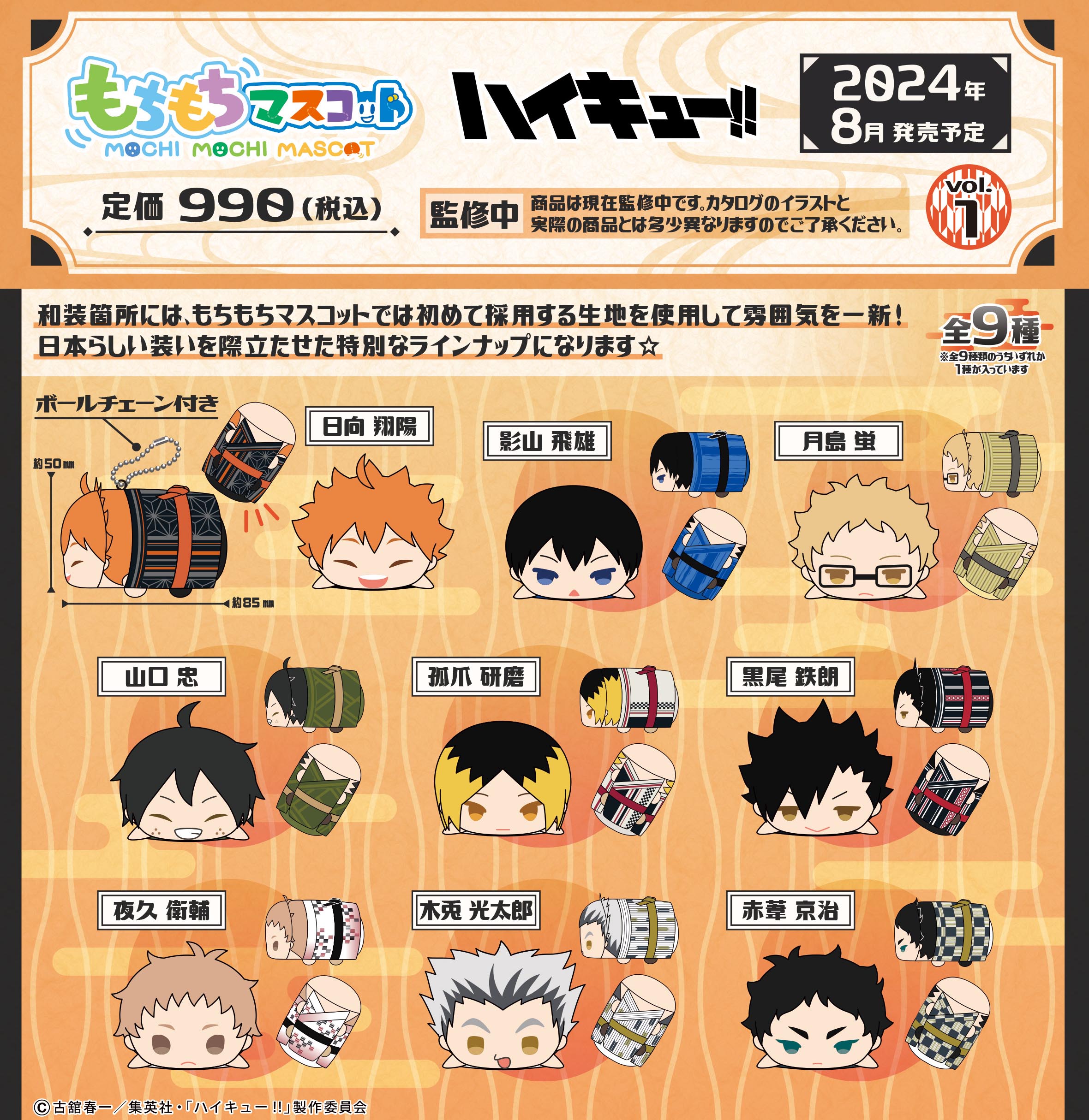 Mochimochi Mascot WA "Haikyu!!" Vol. 1