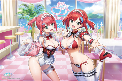 Bushiroad Rubber Mat Collection V2 Vol. 1832 "Dolphin Wave" Iruka & Kohari Maid Shimai no Okyuuji Time! Ver.