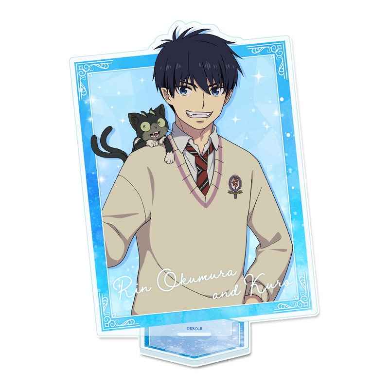 "Blue Exorcist -Beyond the Snow Saga-" Acrylic Visual Board Okumura Rin & Kuro