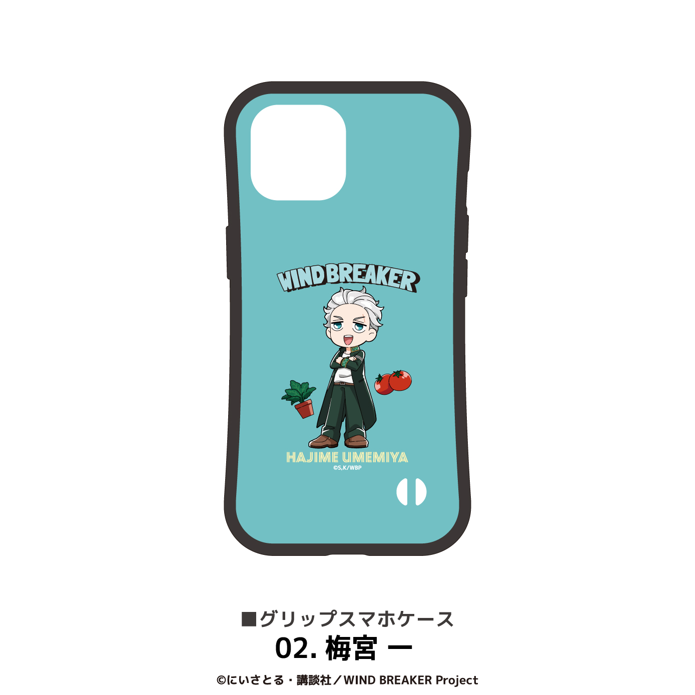 "Wind Breaker" Grip Case (iPhone11) 02 Umemiya Hajime
