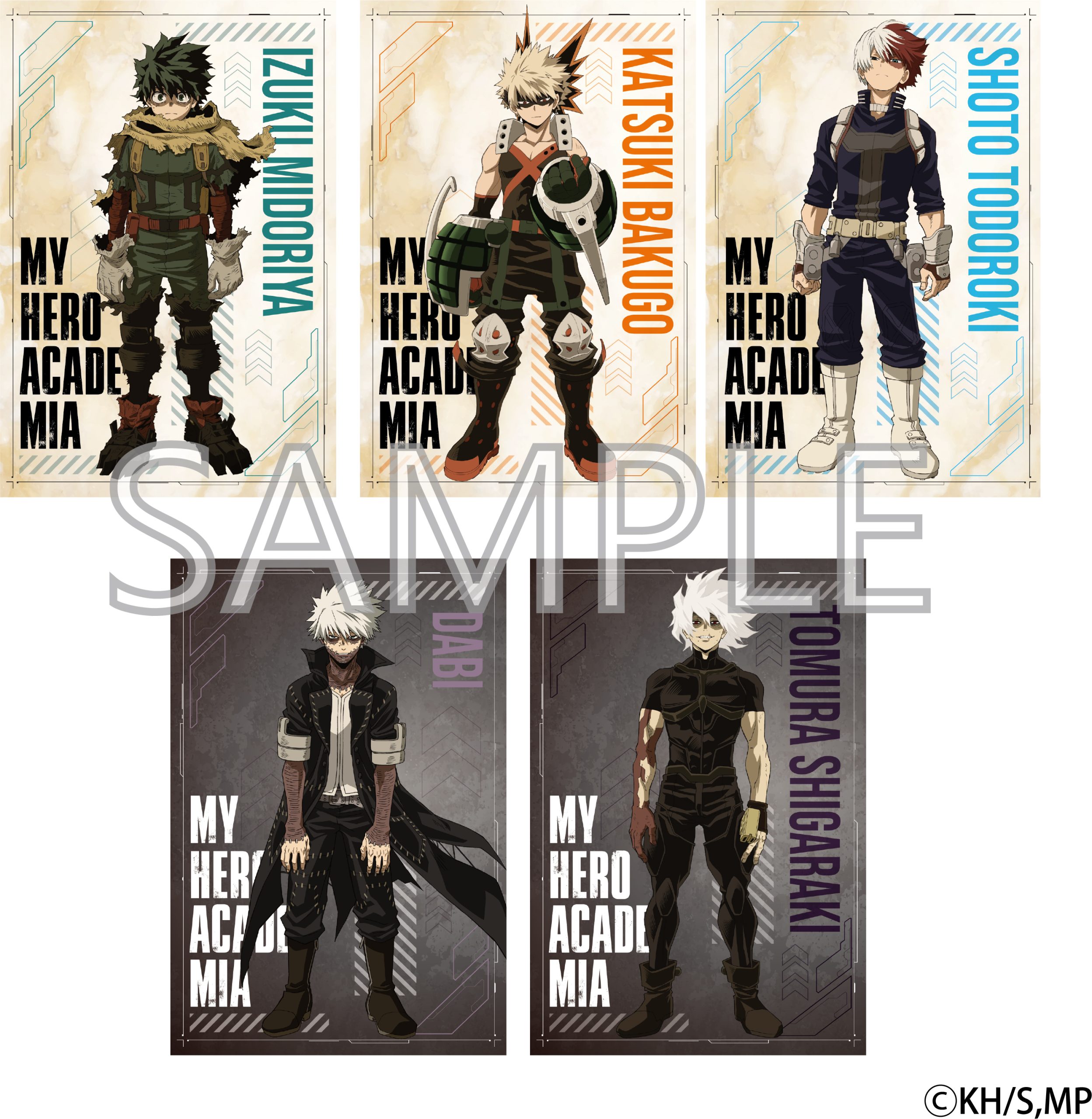 "My Hero Academia" Postcard Set