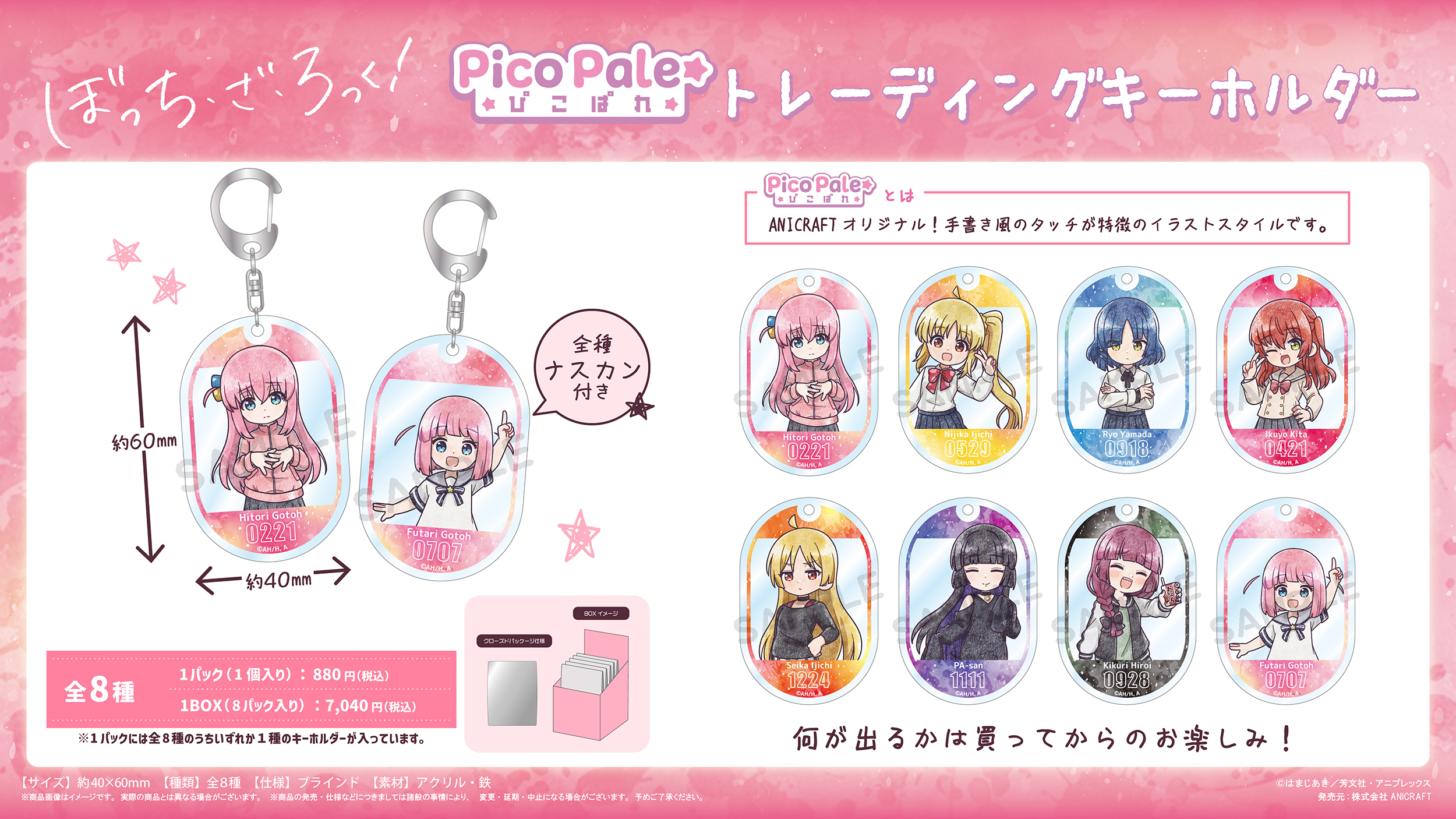 "Bocchi the Rock!" Picopale Trading Key Chain