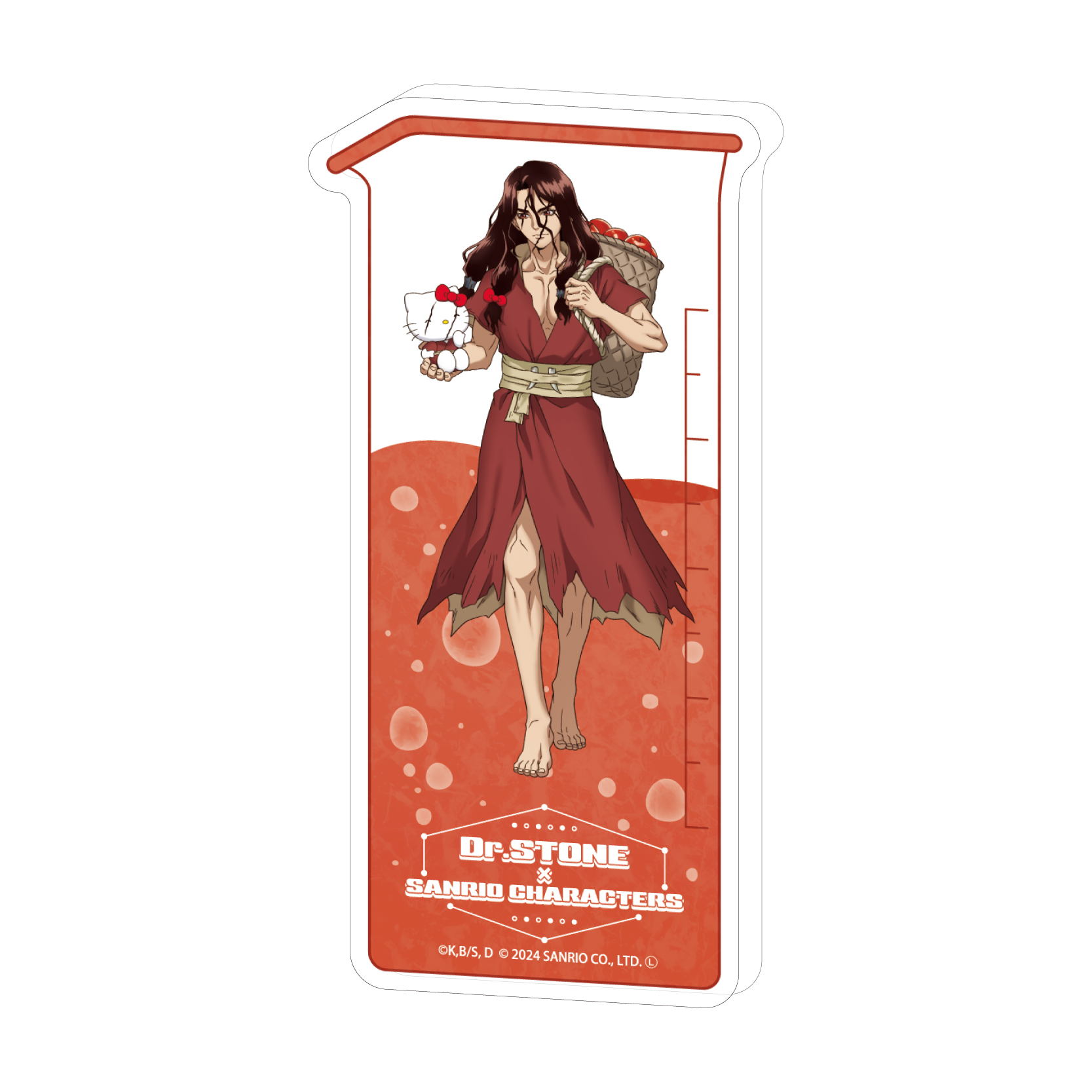 Collection Bottle "Dr. Stone" x Sanrio Characters 18 Tsukasa x Hello Kitty (Collaboration Illustration)