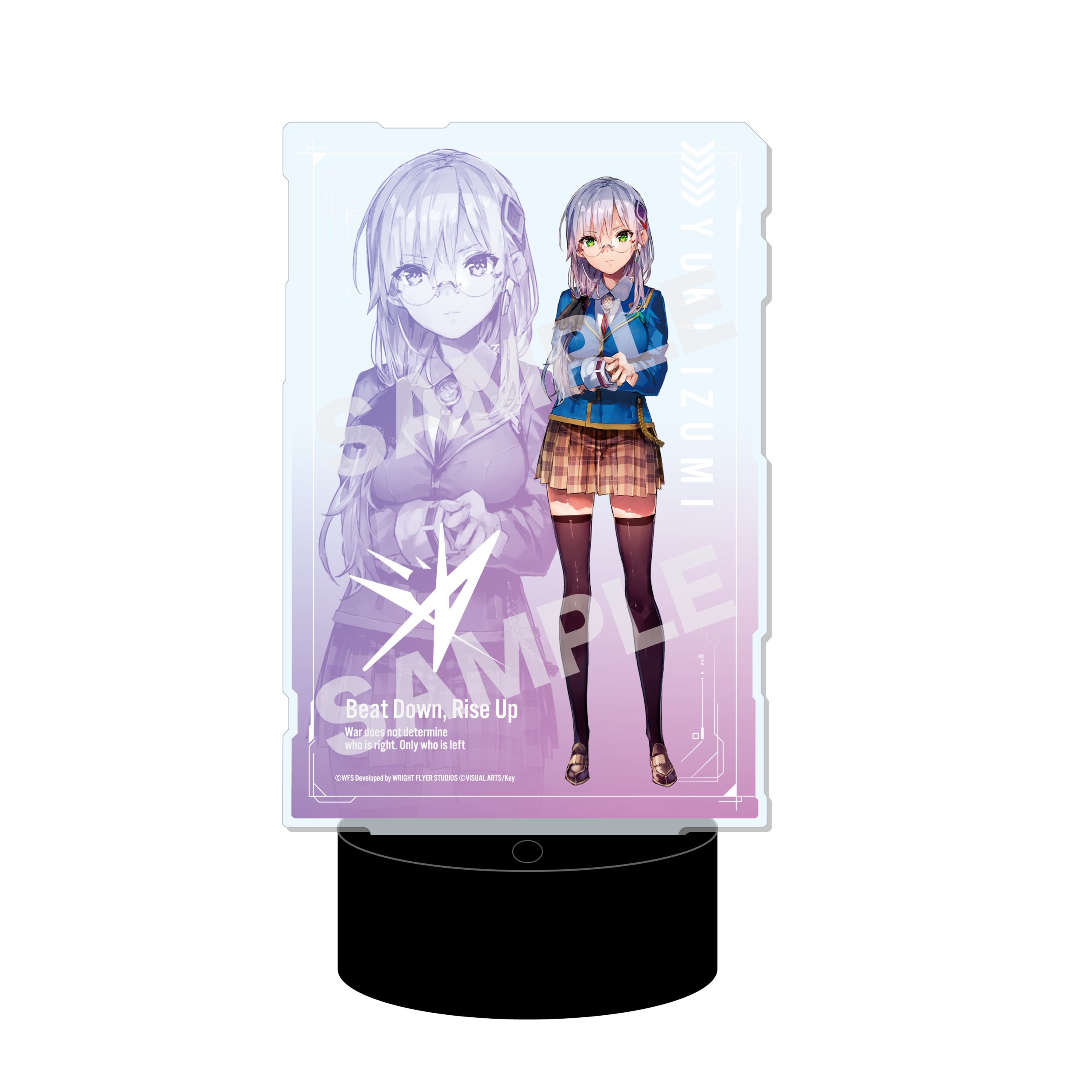 "Heaven Burns Red" LED Big Acrylic Stand 02 Izumi Yuki