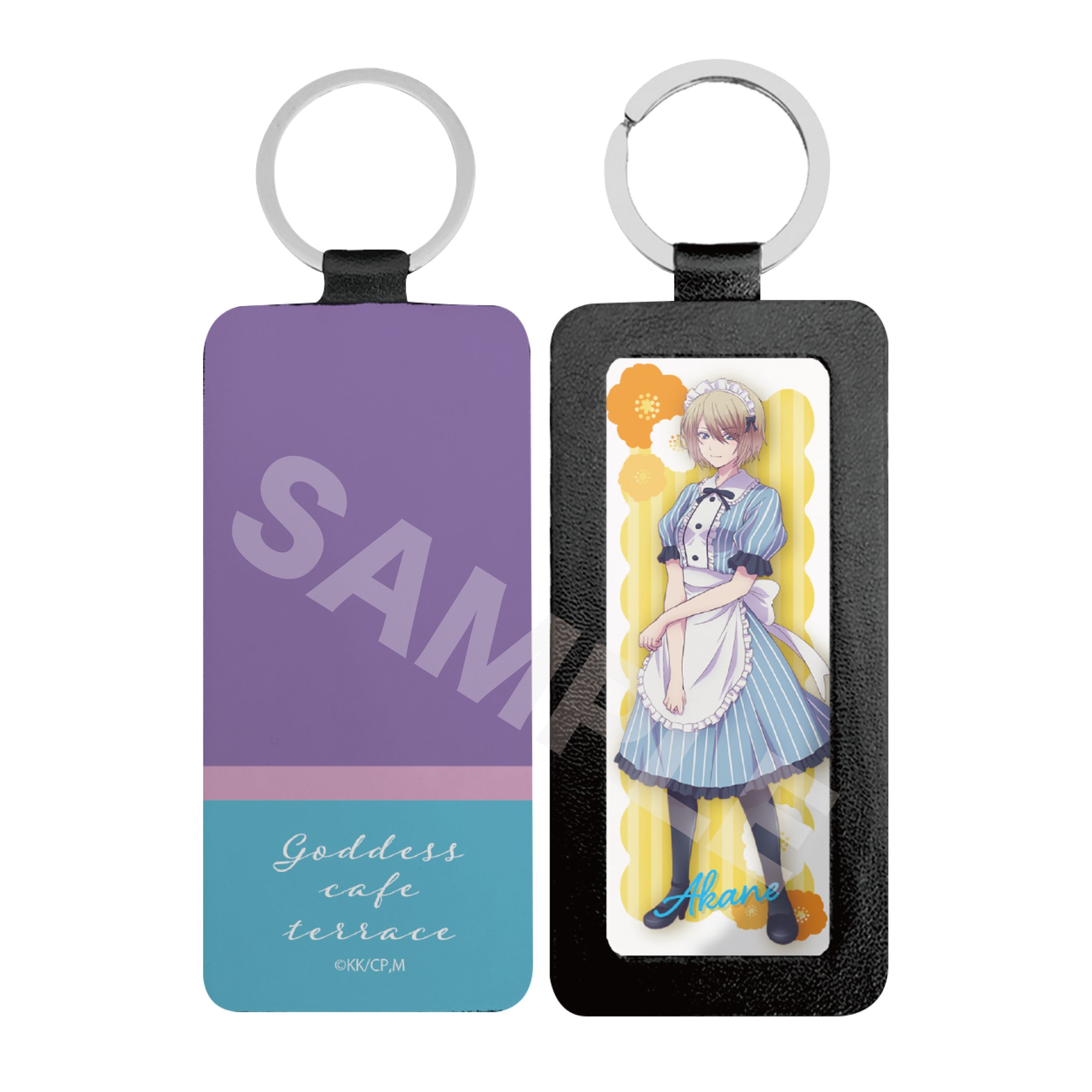 "The Cafe Terrace and Its Goddesses" Leather Key Chain 05 Hououji Akane