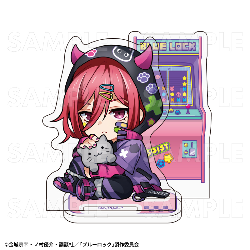 ブルーロック でびデコパーカー ちびキャラVer. アクリルスタンド 千切豹馬 ("Blue Lock" Devil Deco Hoodie Chibi Chara Ver. Acrylic Stand Chigiri Hyoma)